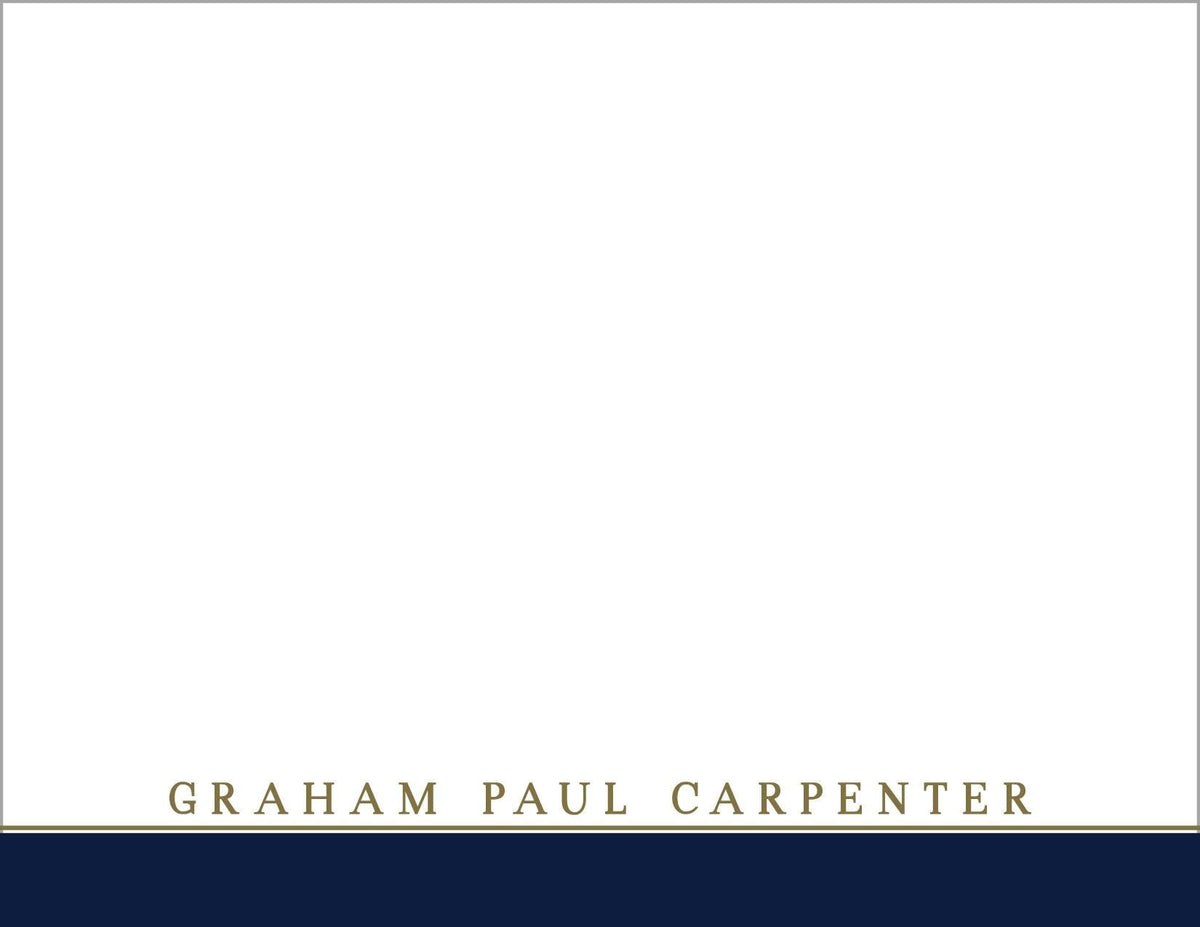 Classic Navy Men’s Stationery