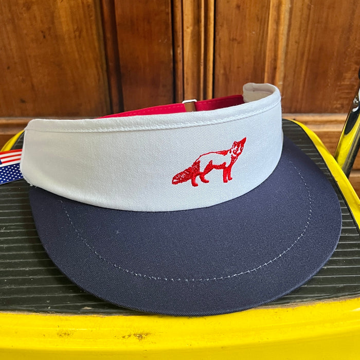 Red Clay Soul Tour Visor - Navy Brim and Original Fox (Red)