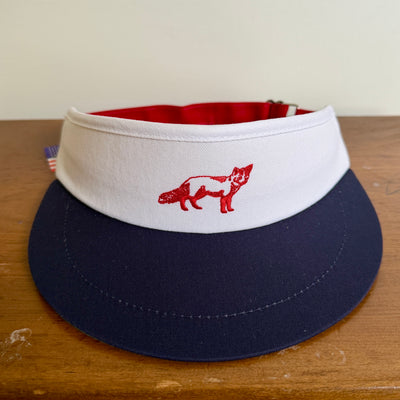 Red Clay Soul Tour Visor - Navy Brim and Original Fox (Red)
