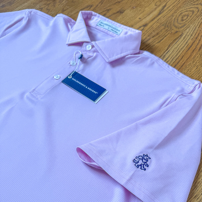 Holderness & Bourne X RCS Holland Polo - Heathered Scotch Pink