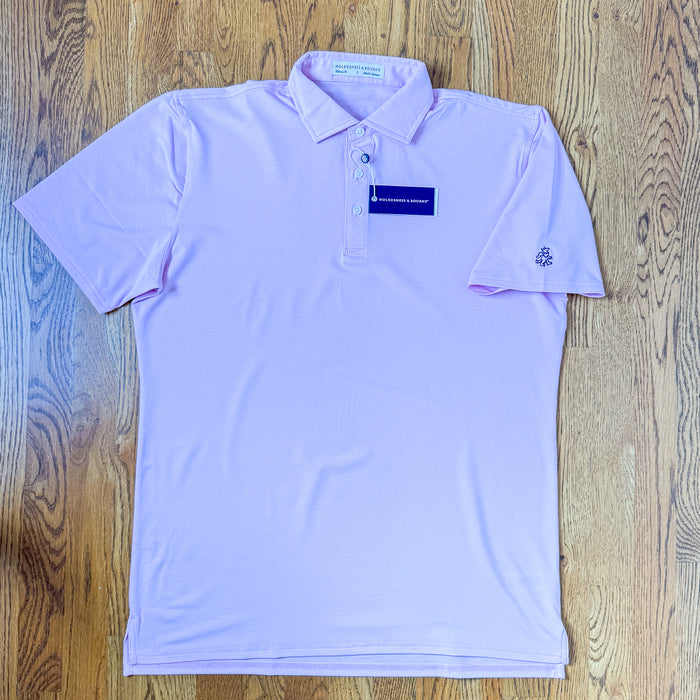 Holderness & Bourne X RCS Holland Polo - Heathered Scotch Pink