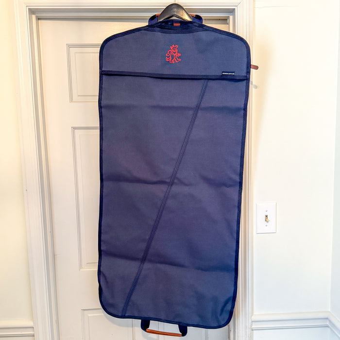 Hudson Sutler x RCS Charleston Garment Bag - Navy/Whiskey Brown