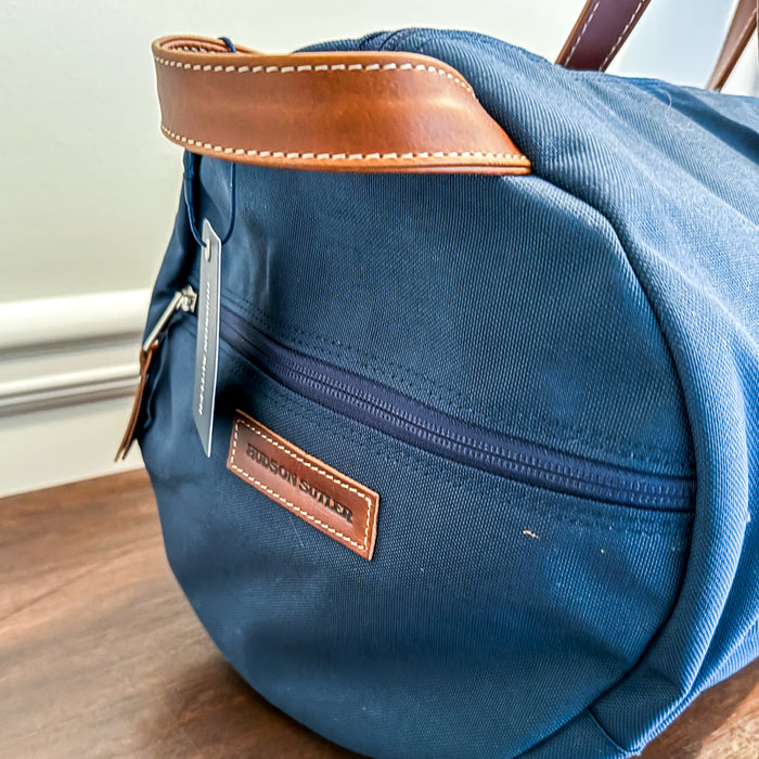 Hudson Sutler x RCS Wilmington Duffel - Navy/Whiskey Brown